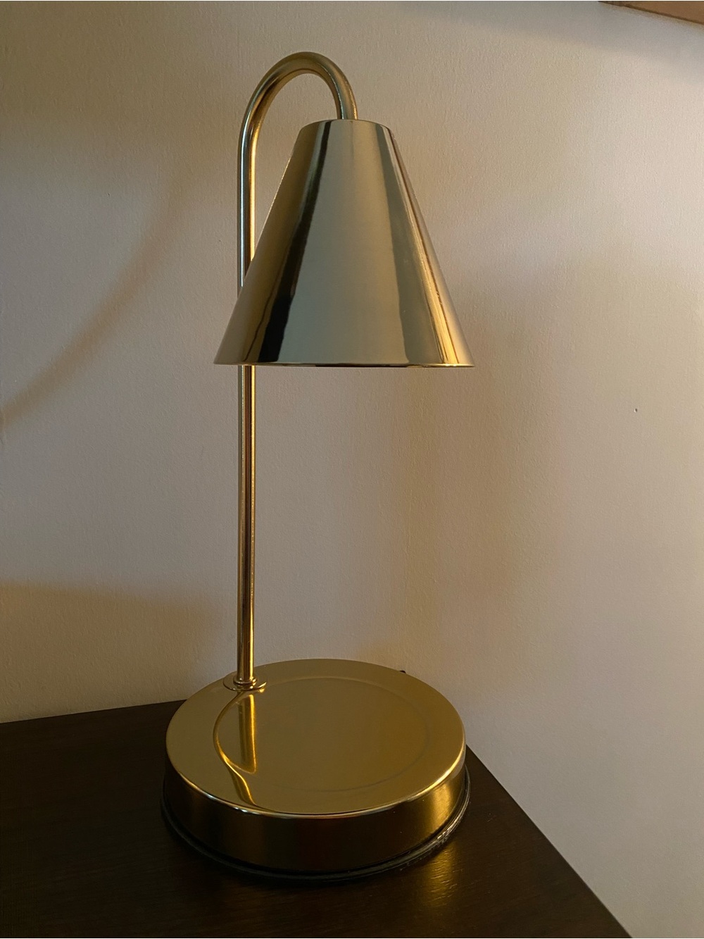Gold Metal Candle Warmer Lamp